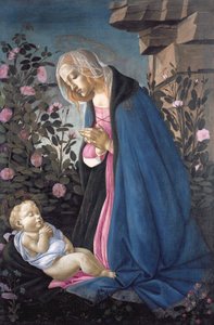 La Virgen adorando al niño Cristo dormido de Sandro Botticelli